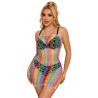 Subblime - 952365 Robe Réseille Épaules Nues Arc-En-Ciel Taille Unique